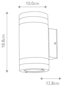 Aplică LED de exterior MAGNUS 2xGX53/9W/230V IP44 Elstead