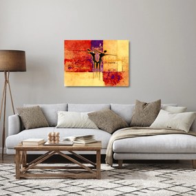 Tablou pe sticlă - Zeița africană (70x50 cm)