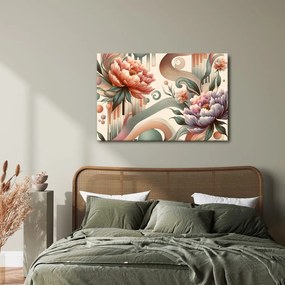 Tablou flori în stil abstract
