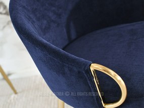Scaun Carma K (albastru marin + auriu). Promo -8%. 1110996