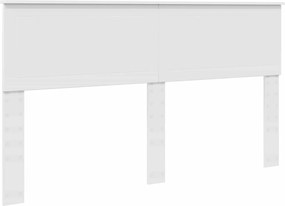 vidaXL Tăblie cap Alb 160 cm Lemn compozit
