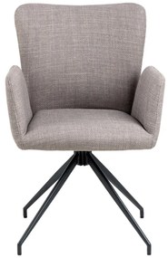 Set de scaune de sufragerie gri 2 buc. tapițat Laura – Actona