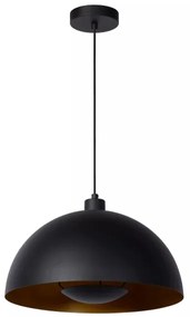 Lustră pe cablu SIEMON 1xE27/40W/230V neagră Lucide 45496/01/30