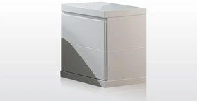 Set Mobilier Cameră Lara pentru Copii/Tineri, Alb – Pat 90x200 cm, Noptieră, Dulap 2 Uși, Birou și Polițe Perete – Vipack
