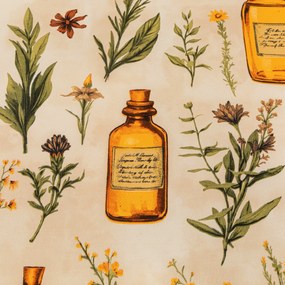 Husa de perna din microfibra APOTHECARY 45x45 cm, crem