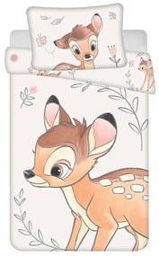 Disney Bambi Beige lenjerie de pat pentru copii 100×135cm, 40×60 cm