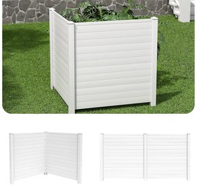Gard decorativ pentru grădină, 124 cm, 2 bucăți