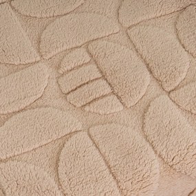 Pătură maro deschis din micropluș-cocolino 130x160 cm Mid Century – Casa Selección