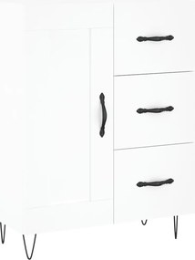 vidaXL Servantă, alb, 69,5x34x90 cm, lemn compozit