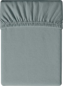 Cearsaf Jersey cu elastic 180x200 cm verde-albastru