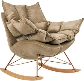 Scaun balansoar SWING VELVET kaki