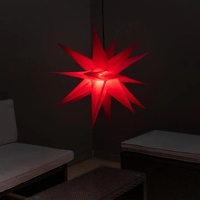 Decorațiune de Crăciun - stea cu temporizator 1 LED, 55 cm,