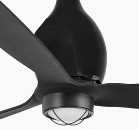 Lustra cu Ventilator si telecomanda MINI ETERFAN M LED negru mat