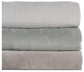 Cuvertură crem matlasată din catifea 180x260 cm – Ixia