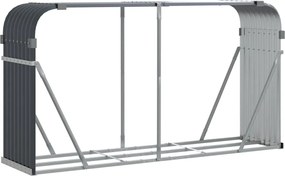 vidaXL Suport de bușteni, antracit, 180x45x100 cm, oțel galvanizat