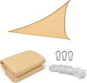 Rana soare naviga triunghiular 3x3x3 m bej