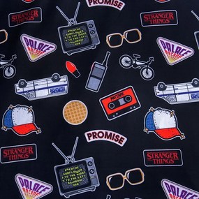 Lenjerie de pat pentru copii din bumbac pentru pat de o persoană 140x200 cm Stranger Things "Upside Down" – Jerry Fabrics