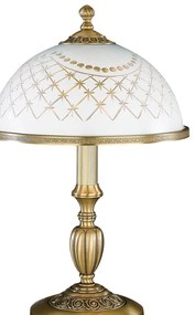 Veioza, lampa de masa clasic design italian din alama, sticla 7002 RA-P. 7002 M