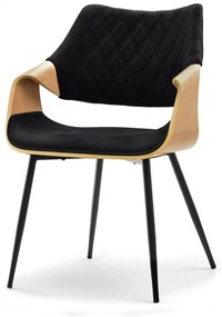 Scaun Rolf K (stejar negru + negru). 1111252