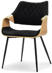 Scaun Rolf K (stejar negru + negru). 1111252
