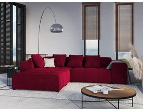 Pernă pentru canapea modulară roșie cu tapițerie din catifea Rome Velvet - Cosmopolitan Design