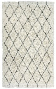 Covor crem lavabil/țesut manual din lână 200x300 cm Berber Soul – Lorena Canals