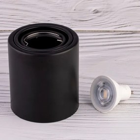 Spot LED TUBA 1xGU10/5W/230V 4000K negru