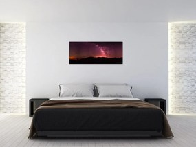 Tablou calea lactee roz (120x50 cm)