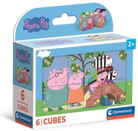 Purcelușa Peppa Duck Pond cuburi de poveste 6 bucăți de la Clementoni