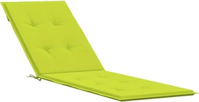 vidaXL Pernă de șezlong, verde aprins, (75 + 105) x 50 x 4 cm