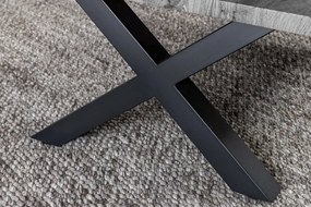 Masuta design industrial WILD 90cm, gri