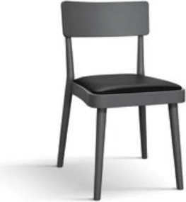 Scaun Lola, structura lemn fag si piele ecologica - GRI