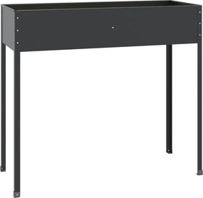 vidaXL Jardinieră de grădină antracit 100,5x40,5x90 cm oțel galvanizat