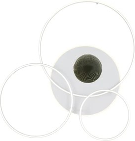 Globo 48466-70W-LED Plafonieră LED dimabilă INVERTINA 70W/230V 105x26,5 cm albă + telecomandă