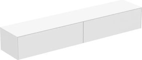 Dulap baza suspendat Ideal Standard Atelier Conca alb mat 2 sertare cu blat 240 cm