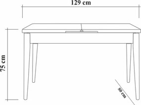 Set de sufragerie Vina Atlantic Pine and Green I,5 piese