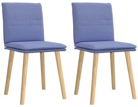 vidaXL Scaune de sufragerie 2 buc țesătură Jeans Blue