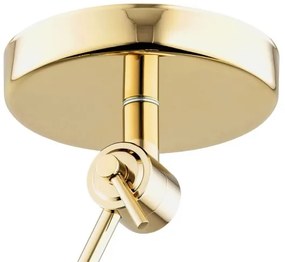 Lustră pe tijă ZAKYNTOS PLUS 1xE27/15W/230V albă/aurie Argon 4895