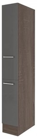 Dulap de cămară Yorki dimensiunea 30, corp din stejar Yorki cu față antracit satinat