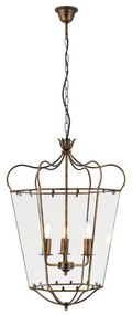 Lustra / Pendul design rustic Manto Latern HL 6-1532/3 Antik-gold OR