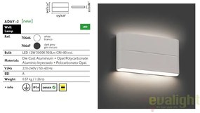 APLICA PERETE LED DE EXTERIOR ADAY-2 NEAGRA 70647