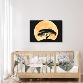 Tablou – Arbore în lună plină aurie II. (90x60 cm)