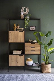 Biblioteca din salcam Madison 116x190 cm