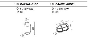 Aplica de perete pentru exterior IP65 Candle