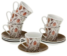 Set 6 cesti de cafea din portelan 6X5.8X5.8