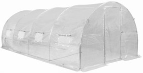 Solar pentru legume cu cadru metalic 3x6m Garden Point alb