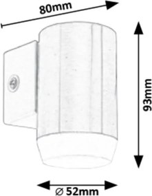 Aplică LED de exterior CATANIA LED/4W/230V IP44 Rabalux 8936