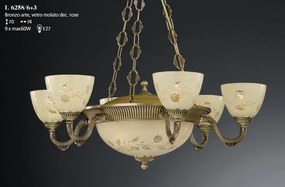 Candelabru din alama 6 brate design italian 9L 6258