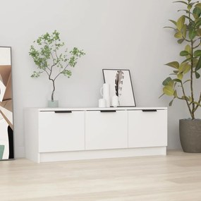 vidaXL Comodă TV, alb, 102x35x36,5 cm, lemn prelucrat