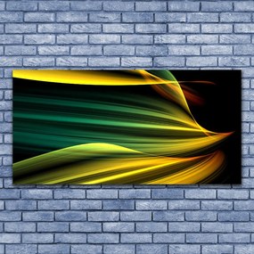 Tablou pe panza canvas Abstract Art Albastru Galben Negru Verde